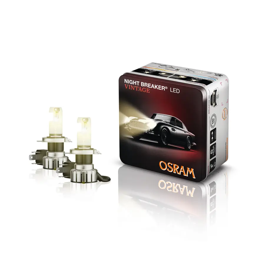 Imagine produs: Bec H4 12V 20/19W P43t 3000K NIGHT BREAKER LED VINTAGE +330% OSRAM (64193DWNBVNT-2MB)