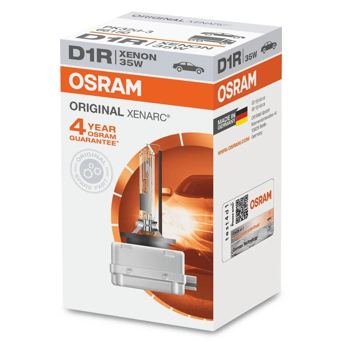 Imagine produs: Bec Xenon D1R 85V 35W PK32d-3 5000K XENARC ORIGINAL OSRAM (66150)