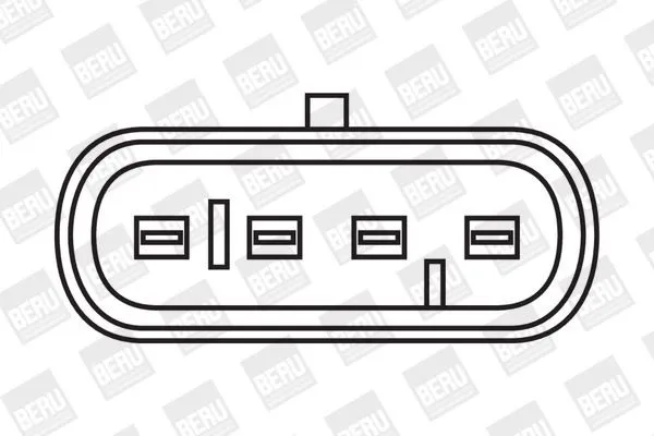 Imagine produs: Bobina de inductie 4 poli 12V 4 cuplaje BORGWARNER-BERU (ZS354  E2019100354A1)