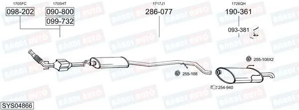 Imagine produs: Element cauciuc pt. esapament BOSAL (255-108)