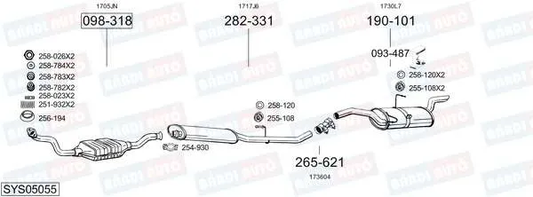 Imagine produs: Element cauciuc pt. esapament BOSAL (255-108)