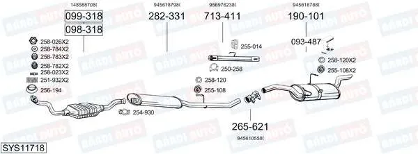 Imagine produs: Element cauciuc pt. esapament BOSAL (255-108)