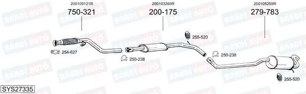 Imagine produs: Element cauciuc pt. esapament BOSAL (255-520)