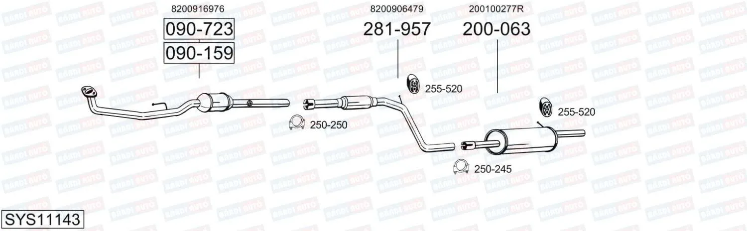 Imagine produs: Element cauciuc pt. esapament BOSAL (255-520)