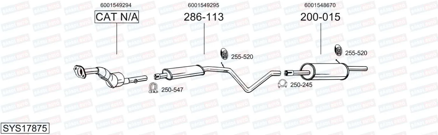Imagine produs: Element cauciuc pt. esapament BOSAL (255-520)