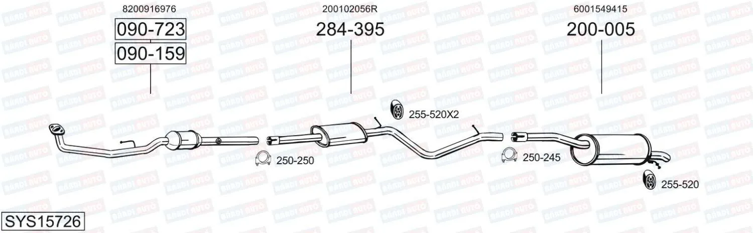 Imagine produs: Element cauciuc pt. esapament BOSAL (255-520)