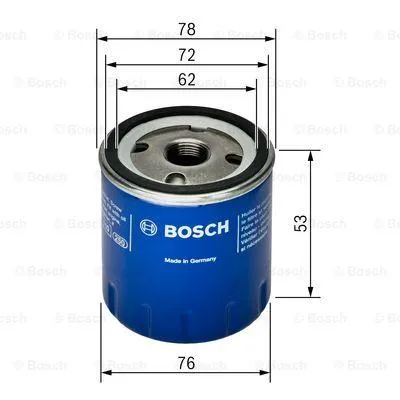 Imagine produs: Filtru ulei BOSCH (0 451 103 336)