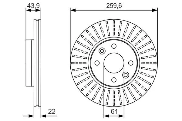Imagine produs: Disc frana BOSCH (0 986 479 S90)