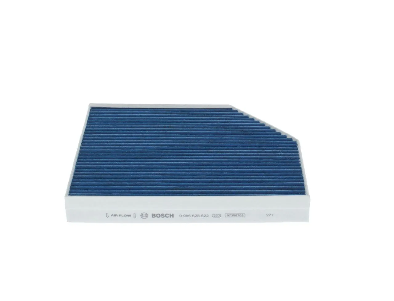 Imagine produs: Filtru polen habitaclu, carbon activ, praf fin (PM 2.5), cu efect antialergic, fungicid, antibacterial, 240 mm x 278 mm x 35 mm BOSCH (0 986 628 622)