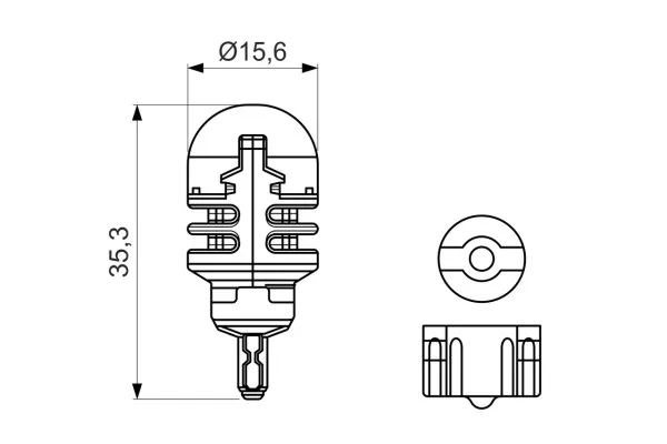 Imagine produs: Lampa led 12V 1,8W W2,1x9,5d BOSCH (1 987 301 523)