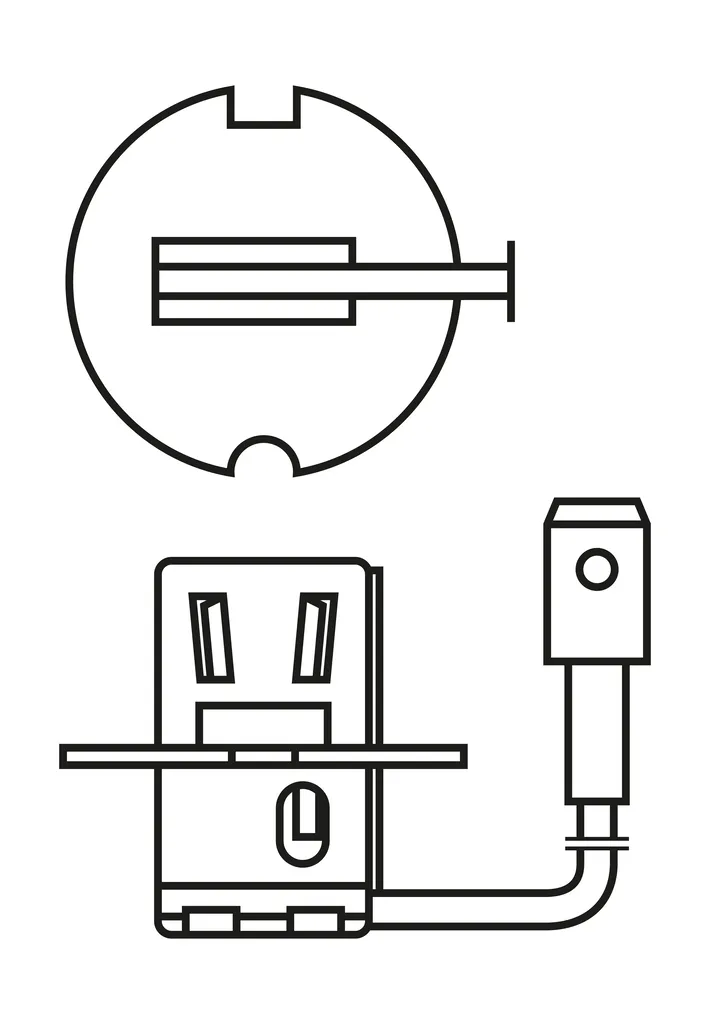Imagine produs: Bec H3 12V 55W PK22s, Halogen BOSCH (1 987 302 031)