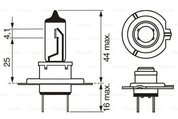 Imagine produs: Bec H7 12V 55W PX26d 4200K Halogen Blue BOSCH (1 987 302 075)