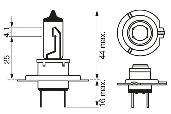 Imagine produs: Bec H7 12V 55W PX26d Halogen BOSCH (1 987 302 079)