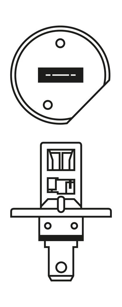 Imagine produs: Bec H1 12V 55W P14.5s, Halogen BOSCH (1 987 302 801)