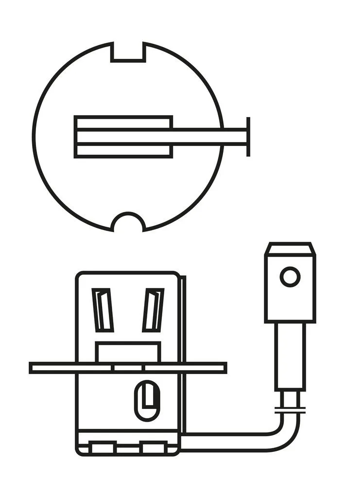 Imagine produs: Bec H3 12V 55W PK22s, Halogen BOSCH (1 987 302 802)
