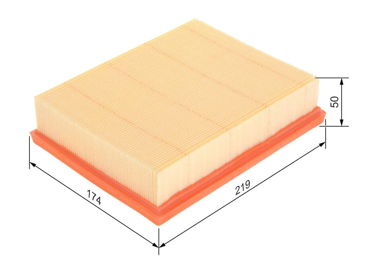 Imagine produs: Cartus filtru aer pentru MERCEDES-BENZ Clasa A B 173,5 mm BOSCH (1 457 433 585)
