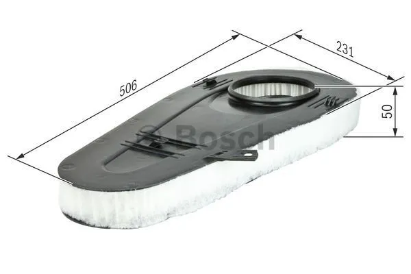 Imagine produs: Filtru aer pentru BMW Seria 5 7 505 mm BOSCH (F 026 400 365)
