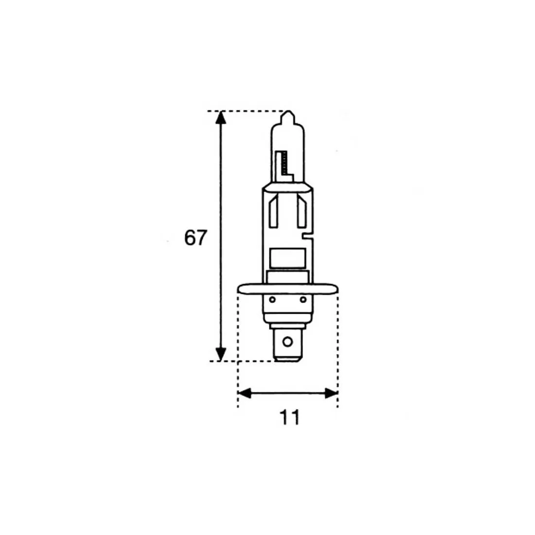 Imagine produs: Bec H1 12V 55W P14,5s BOTTARI (30580)