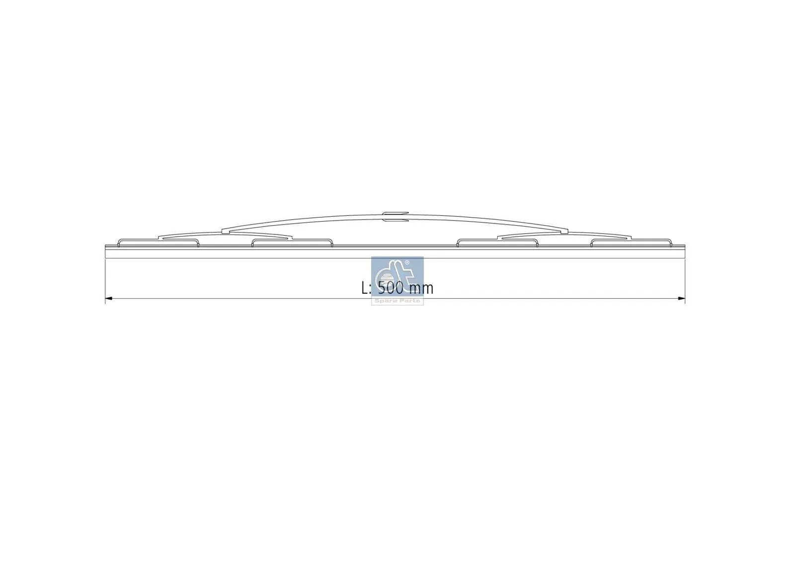 Imagine produs: Stergator parbriz 500 mm Standard DT (3.35042)