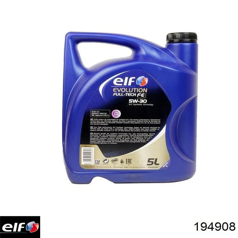 Imagine produs: Ulei motor ELF (194908) 5W30 5L