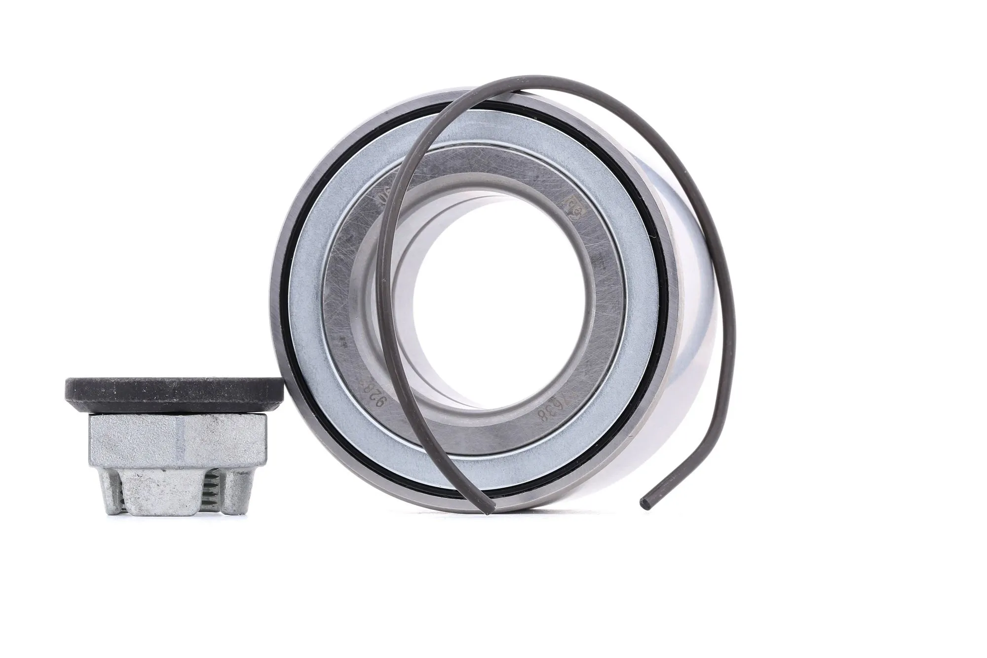 Imagine produs: Set rulment roata axa fata stanga / dreapta cu inel siguranta cu piulita crenelata 72 mm FEBI (05528)