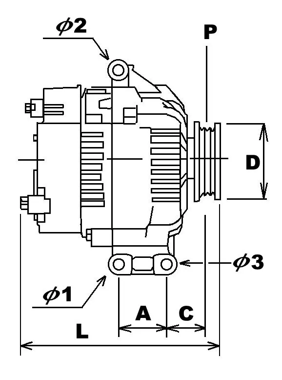 Imagine produs: Alternator GHIBAUDI (AG0088)