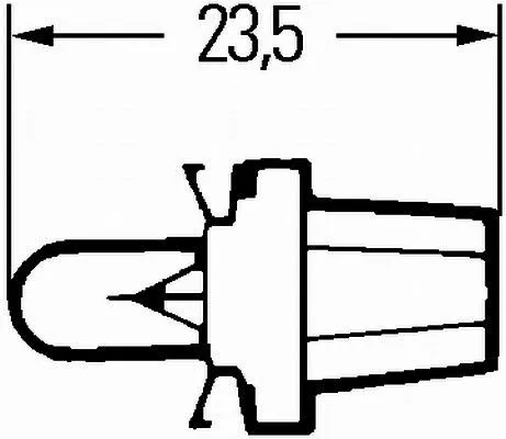 Imagine produs: Bec 12V 1,2W B8,5d Halogen HELLA (8GA 007 997-031)