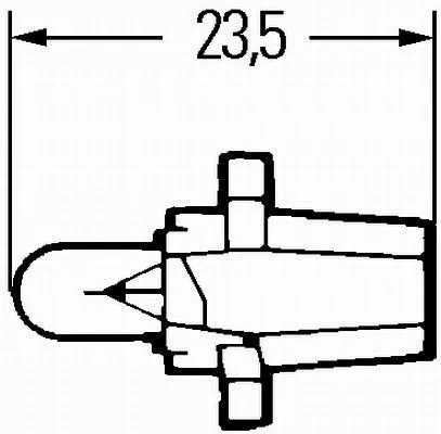 Imagine produs: Bec 12V 1,2W B8,7d Halogen HELLA (8GA 007 997-051)