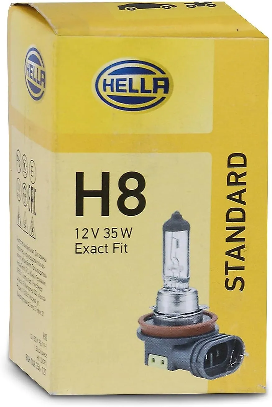 Imagine produs: Bec H8 12V 35W PGJ19-1 3700K 350 lumeni Halogen HELLA (8GH 008 356-121)