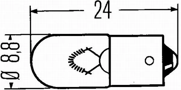 Imagine produs: Bec H 12V 3W BA9s HELLA-MOTO (8GP 002 068-131)