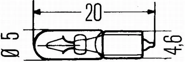 Imagine produs: Bec W1,2W 12V 1,2W W2x4,6d Halogen HELLA-CARGO (8GP 002 095-121)