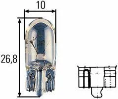 Imagine produs: Bec W3W 12V 3W W2,1x9,5d Halogen HELLA (8GP 003 594-141)