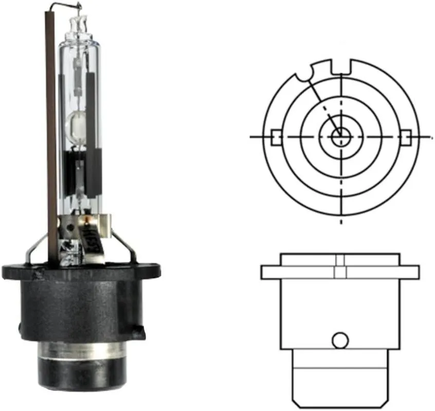 Imagine produs: Bec Xenon D2R 85V 35W P32d-3 4300K HELLA (8GS 007 001-151)