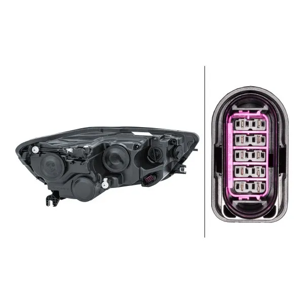 Imagine produs: Far stanga pentru AUDI A6 H15 W5W H7 PY21W FF Halogen 12V HELLA (1EJ 011 149-011)