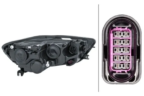 Imagine produs: Far stanga pentru AUDI A6 H15 W5W H7 PY21W FF Halogen 12V HELLA (1EJ 011 149-011)