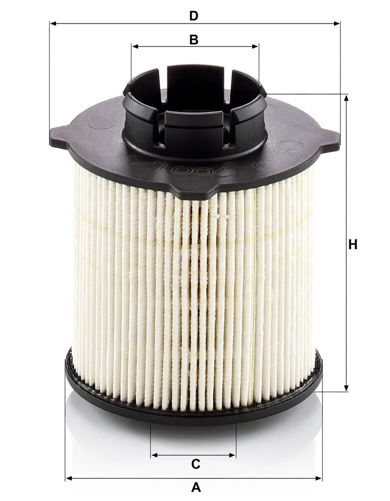 Imagine produs: Filtru carburant / combustibil MANN-FILTER (PU 9001/1 x)