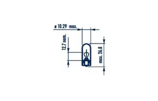 Imagine produs: Bec W5W 12V 5W W2,1x9,5d NARVA (171773000)