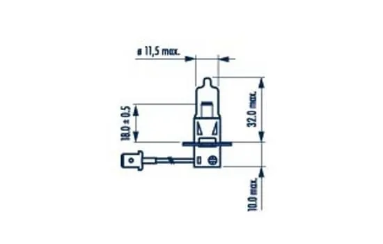 Imagine produs: Bec H3 24V 70W PK22s Halogen NARVA-CARGO (487003000)