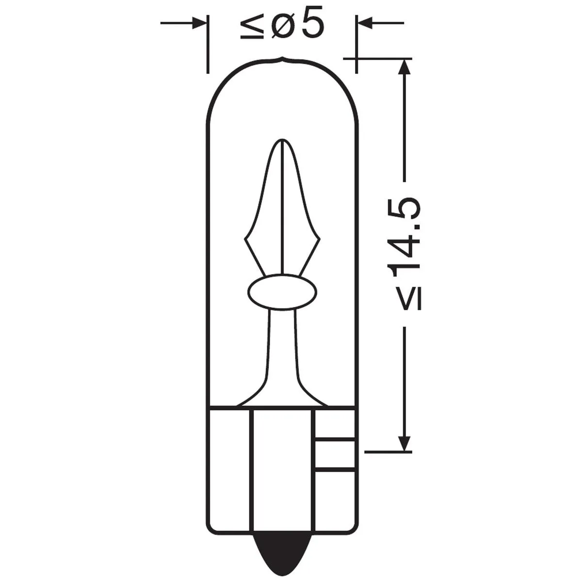 Imagine produs: Bec W2W 12V 2W W2x4,6d ORIGINAL LINE OSRAM (2722)