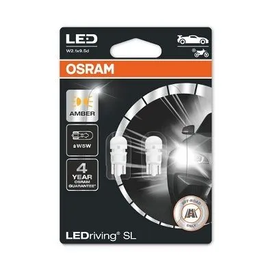 Imagine produs: Bec W5W 12V 0,5W W2,1x9,5d LEDriving SL LED OSRAM (2827DYP-02B)