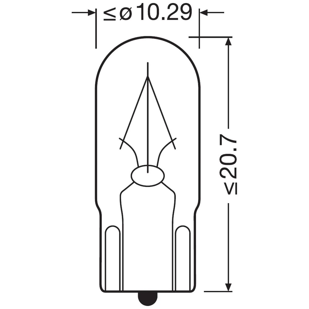 Imagine produs: Bec W2W 24V 2W W2,1x9,5d ORIGINAL LINE OSRAM-CARGO (2840)