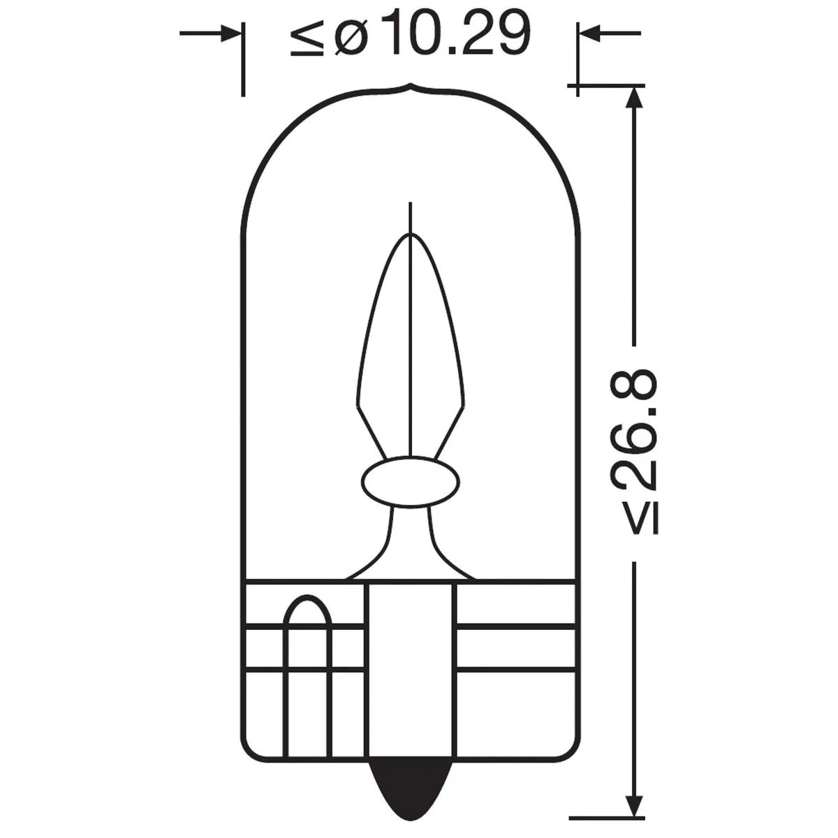 Imagine produs: Bec W3W 24V 3W W2,1x9,5d ORIGINAL LINE OSRAM-CARGO (2841)