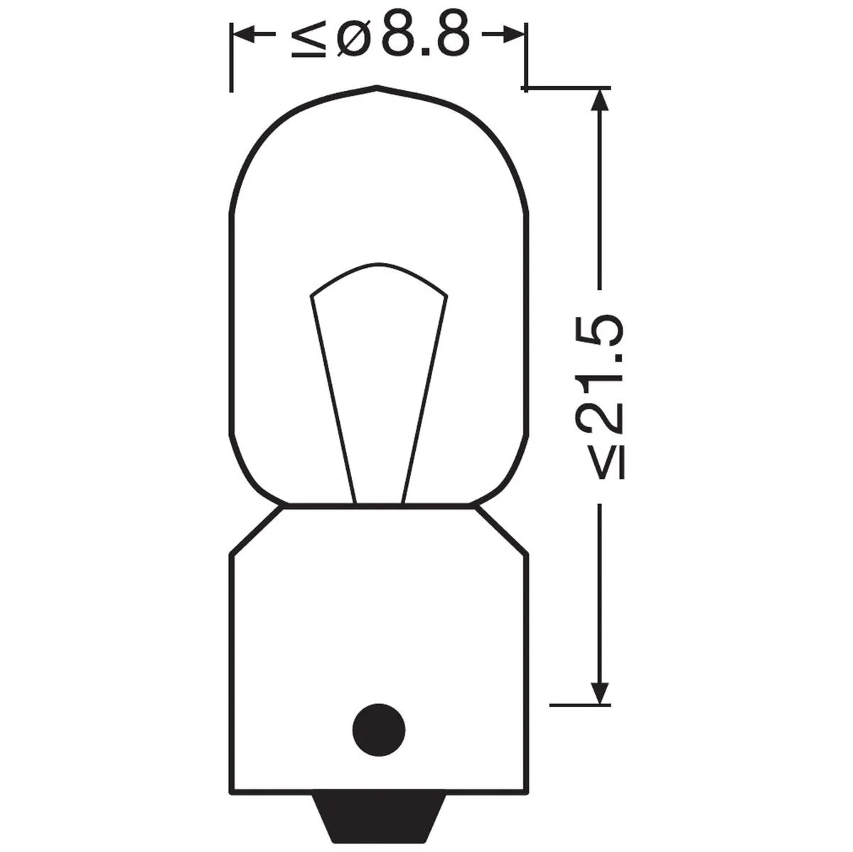 Imagine produs: Bec T4W 24V 4W BA9s ORIGINAL LINE OSRAM-CARGO (3930)