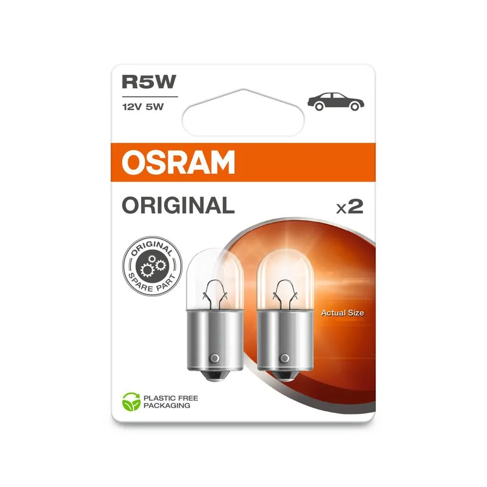 Imagine produs: Bec R5W 12V 5W BA15s ORIGINAL LINE OSRAM (5007-02B)