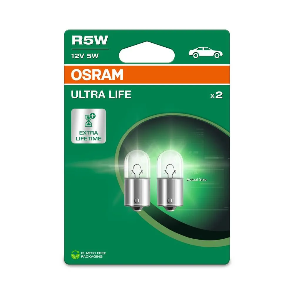 Imagine produs: Bec R5W 12V 5W BA15s ULTRA LIFE OSRAM (5007ULT-02B)