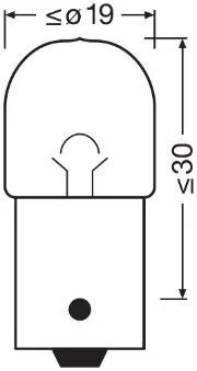 Imagine produs: Bec R5W 12V 5W BA15s ULTRA LIFE OSRAM (5007ULT-02B)