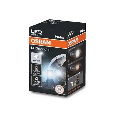 Imagine produs: Bec PS19W 12V 1,6W PG20-1 LEDriving SL alb LED OSRAM (5201DWP)