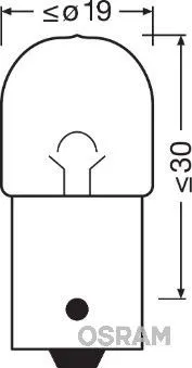 Imagine produs: Bec R5W 24V 5W BA15s ORIGINAL OSRAM-CARGO (5627)