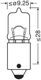 Imagine produs: Bec H6W 12V 6W BAX9s ULTRA LIFE OSRAM (64132ULT)