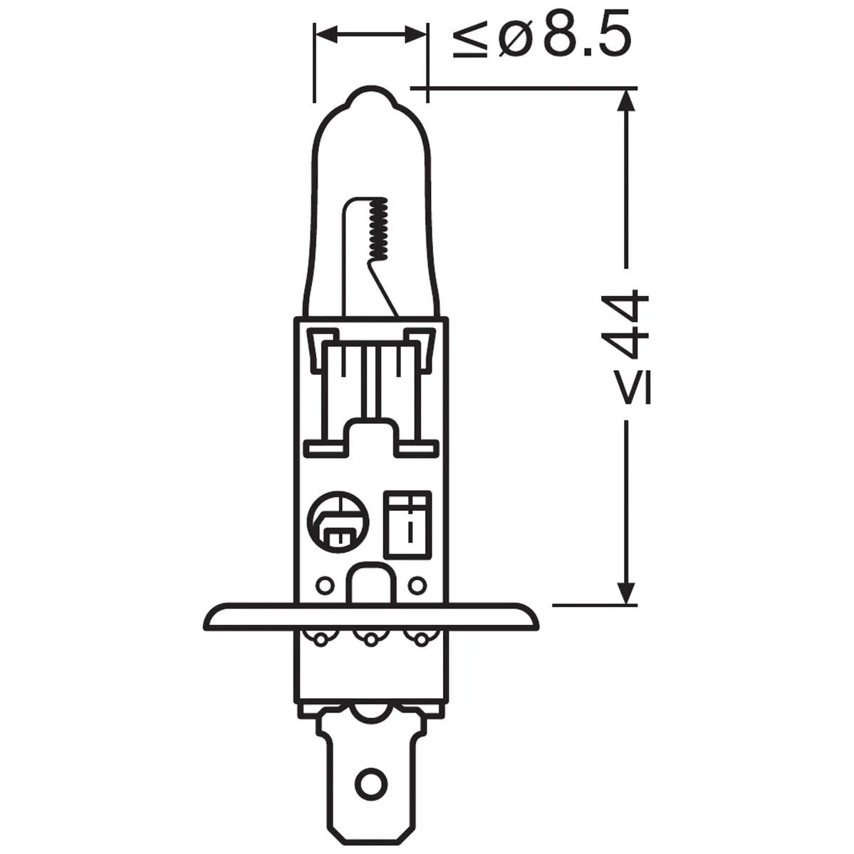Imagine produs: Bec H1 24V 70W P14,5s 3200K Halogen ORIGINAL LINE OSRAM (64155)